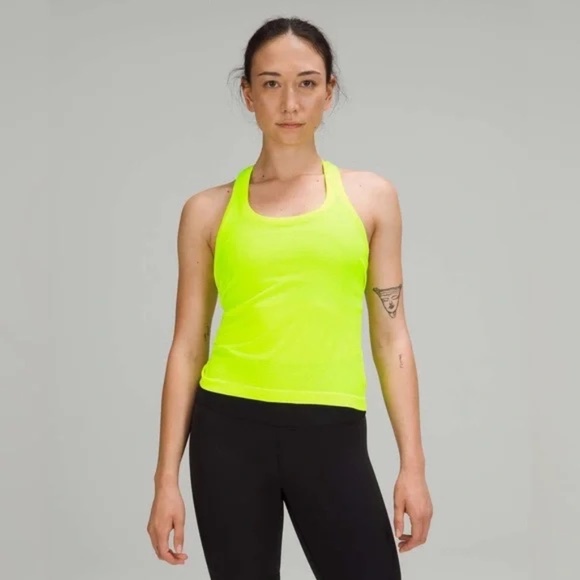 Lululemon Swiftly Tech Racerback 2.0 *Race Length Highlight Yellow sz 6 - Picture 10 of 11